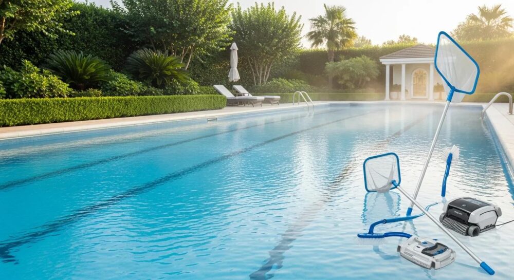 Above‑ground pool in a backyard — Brookfield pool care guide