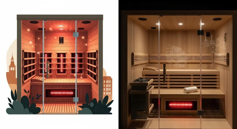 Brookfield infrared sauna interior